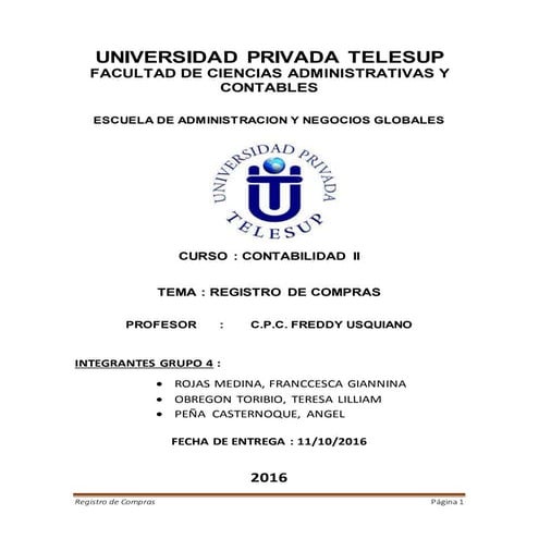 Registro de compras PERU