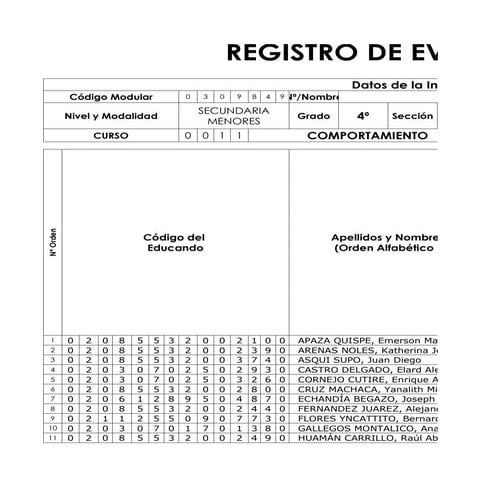 Registro De Evaluacionauxiliar
