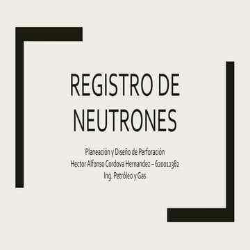 Registro de neutrones