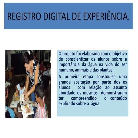 Registro digital de experiência