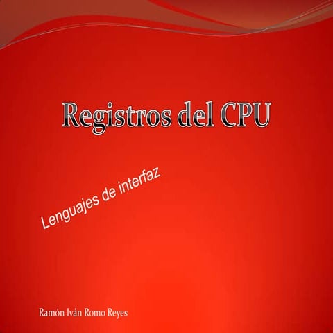 Registros del cpu!