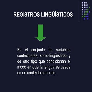 Registros linguisticos
