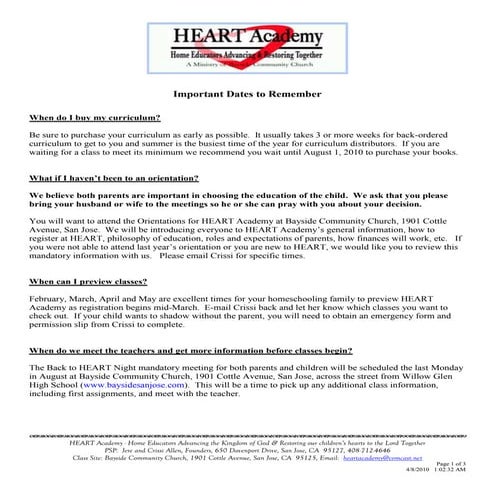 Reg Kit 3 What Are The Important Dates To Remember