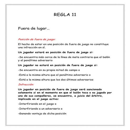 Regla 11 PDF