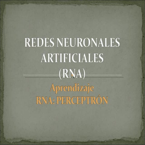 Regla de aprendizaje del perceptrón simple