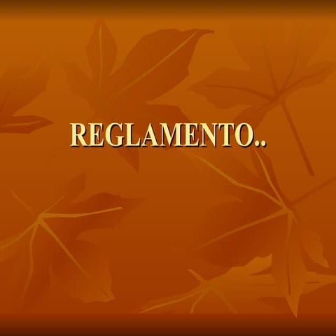 Reglamento