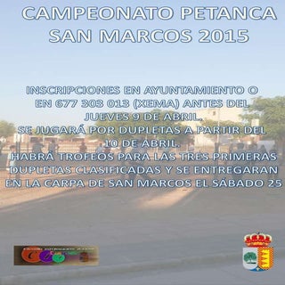 PETANCA SAN MARCOS 2015