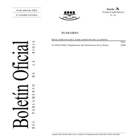 Reglamento del Parlamento de La Rioja