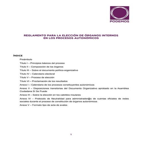 Reglamento autonomicas