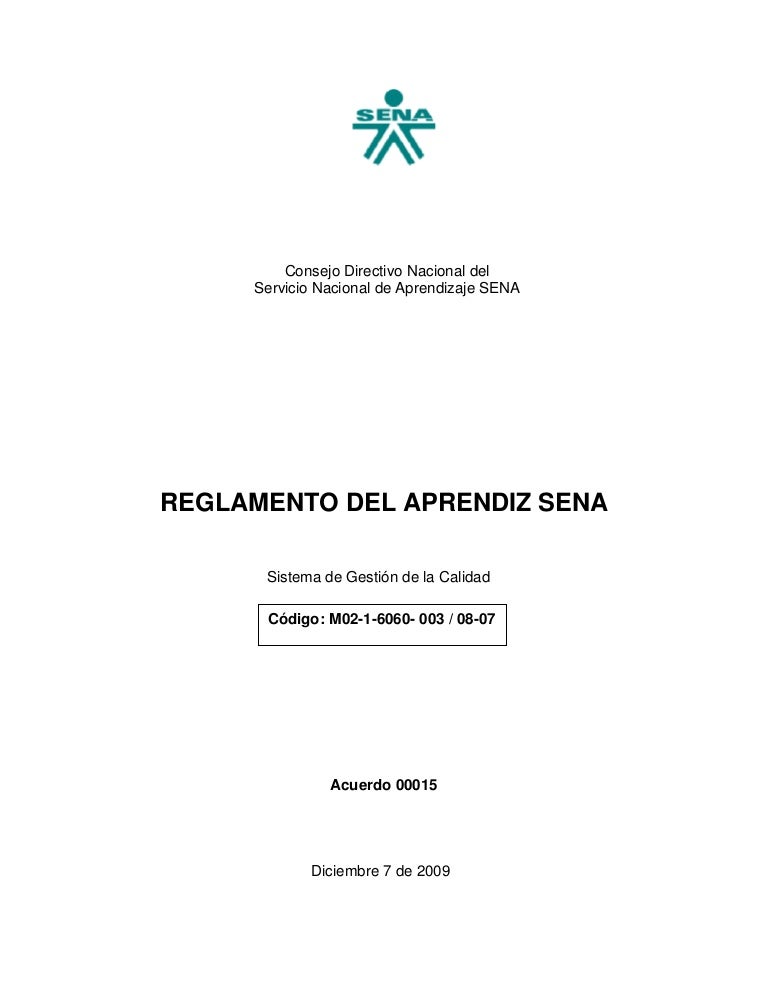 Reglamento del aprendiz