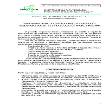 Reglamento de prácticas y residencias