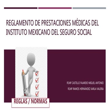 Reglamento De Prestaciones Medicas Imss 2023 - Image to u