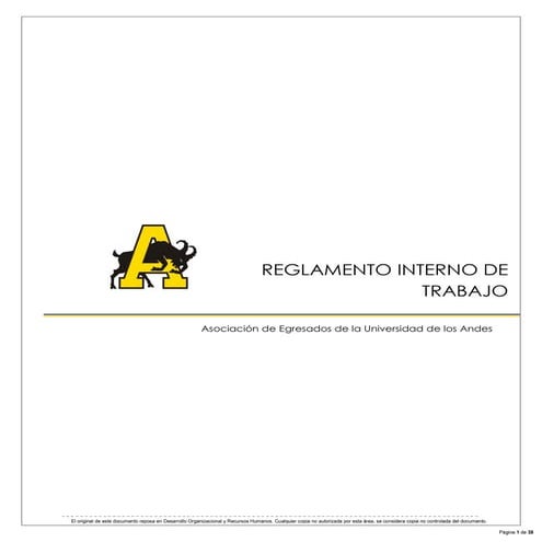 Reglamento interno de trabajo 2014
