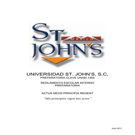 Reglamento interno escolar 2011 2012