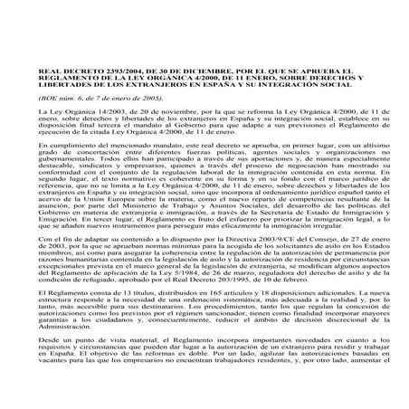 Reglamento ley extranjera