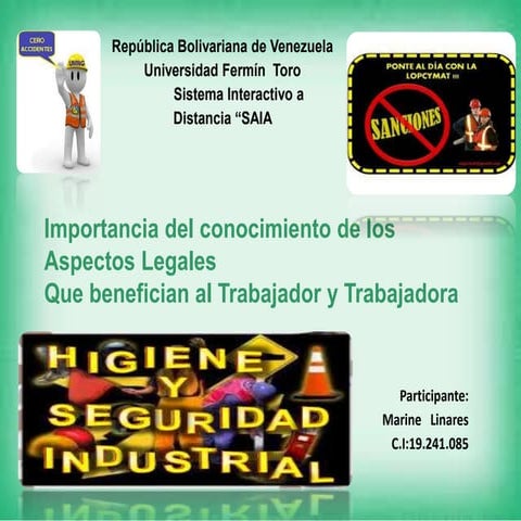 Reglamentos y normas que benefician al trabajador, en materia de protección, ...