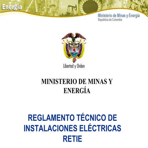 Reglamento tecnico retie