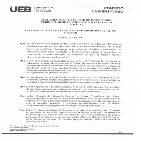 Reglamento unidad de integración curricular ueb, 26 11-2021, (so014)
