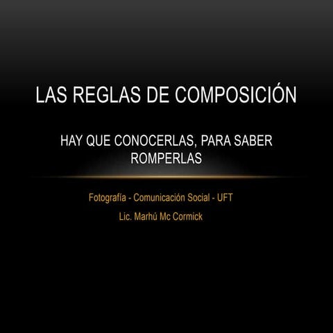 Reglas de composición fotográfica