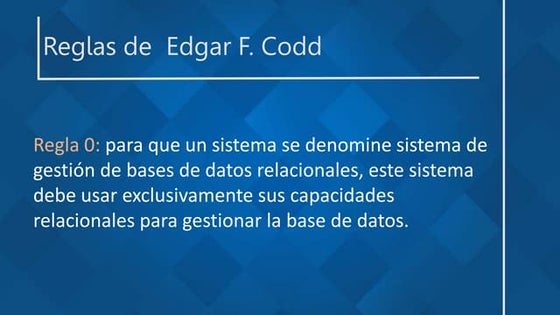 12 reglas de codd | PPT