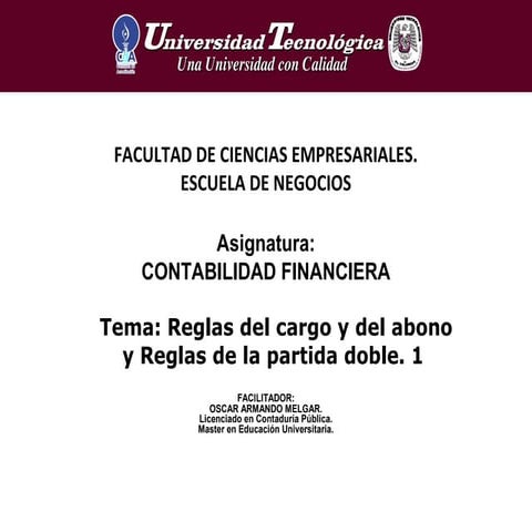 Reglas del cargo y del abono 1
