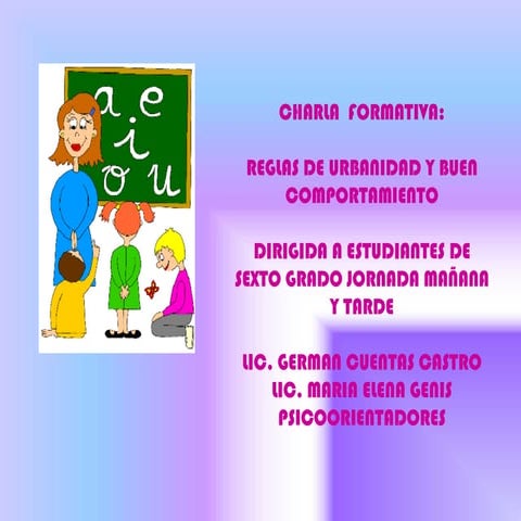 Reglas de urbanidad german