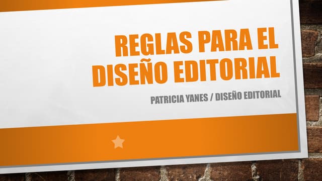 Reglas para el diseño editorial