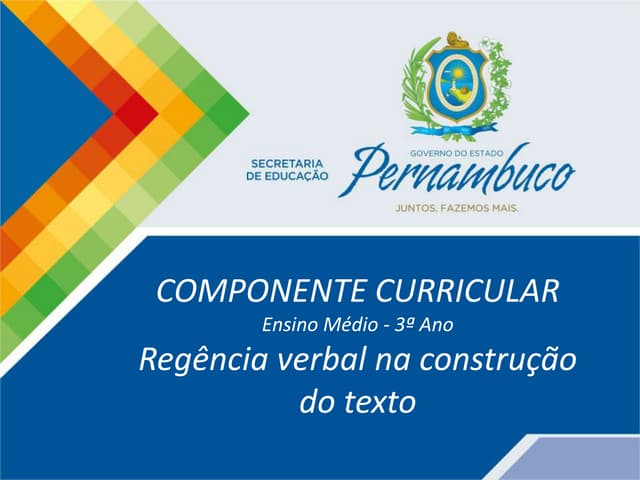 Regência verbal na construção do texto.ppt
