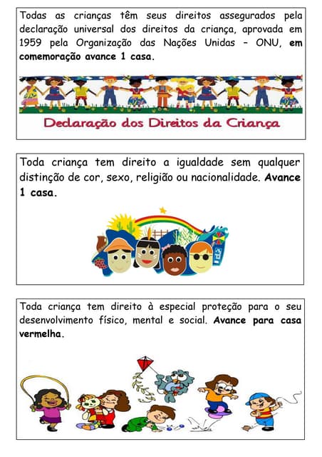 Cartas do jogo conhecendo meus dire...