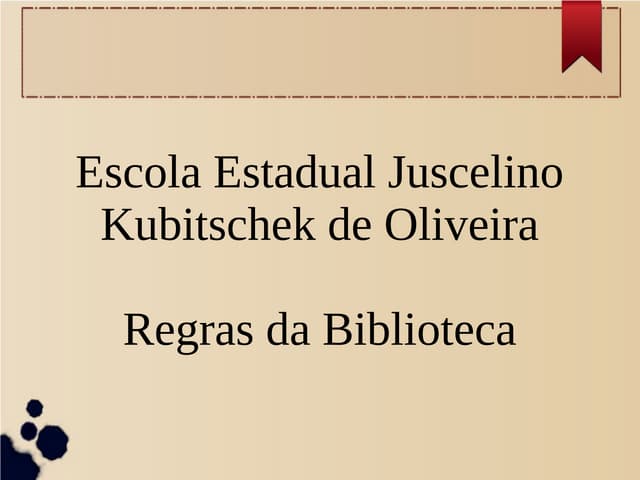 Regras da biblioteca