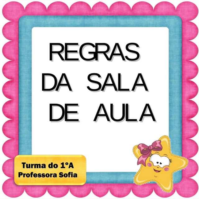 Regras de sala de aula