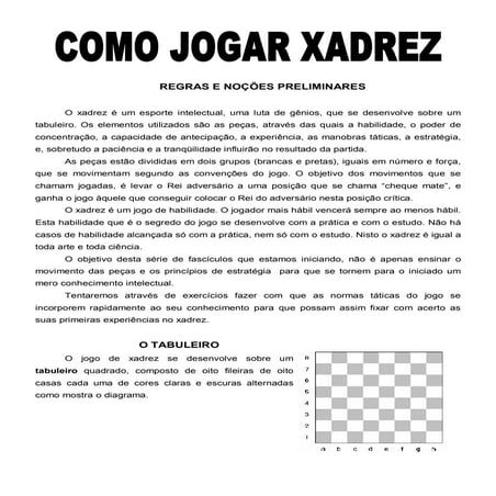 Exercicios - Xeque- Xeque Mate ou Afogamento - Baixar pdf de