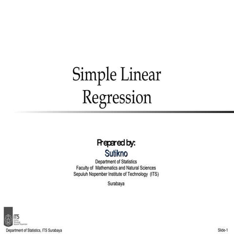 Presentasi Tentang Regresi Linear