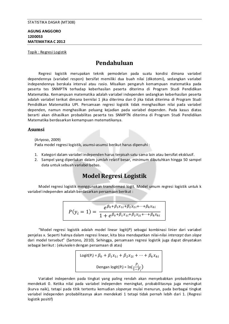 Regresi Logistik