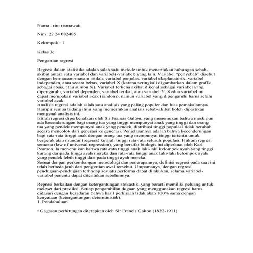 Regresi Rini Rismawati