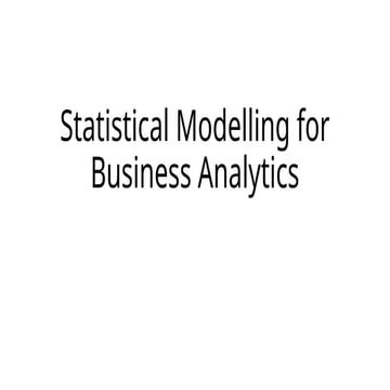 Regression is  A statistical procedure used to find relationships among a set...