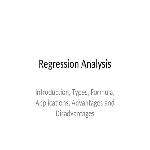 Comprehensive Guide to Regression Analysis: Types, Formulas, and ...