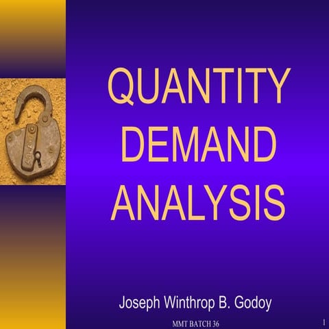 Quantity Demand Analysis