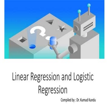 Linear Regression and Logistic Regression in ML | PPTX image.