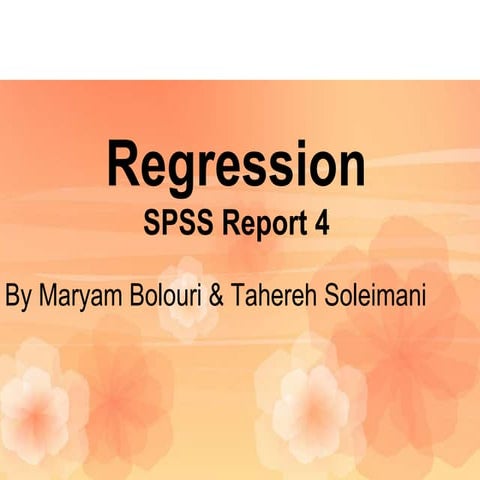 Regression presentation