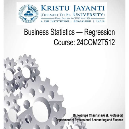 Regression_statistical technique used to study the relationship between a dep...