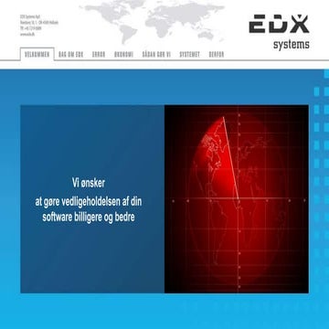 Regressionstest på 100  % data af esper lyster edx systems ap s