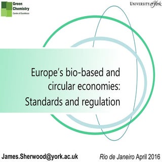 Standards and regulations for a bio...