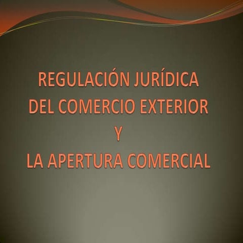 Regulación jurídica del ce y ac