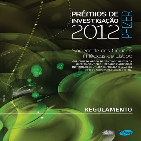 Regulamento Prémios Pfizer 2012