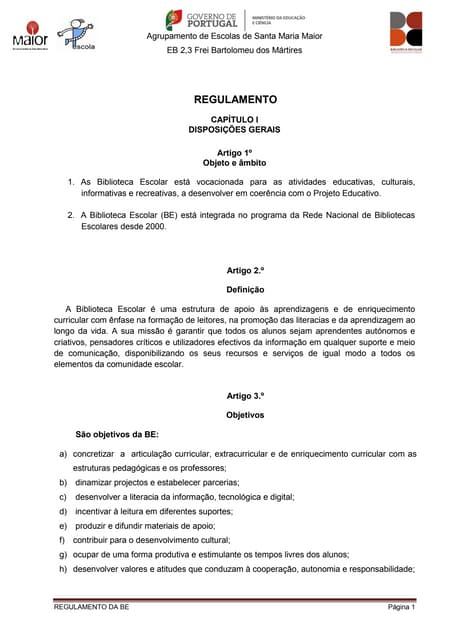 Regulamento be frei 2014