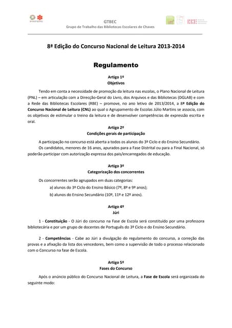 Regulamento cnl 2014