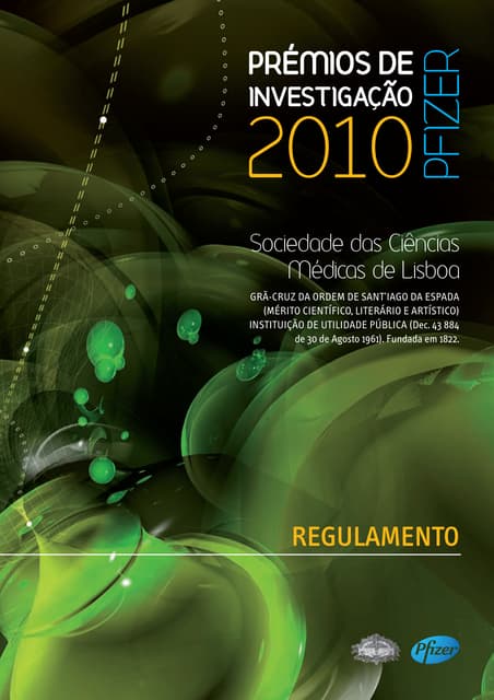 Regulamento Prémios Pfizer 2010