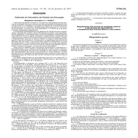 Regulamento dos exames_2017_desp normativo nº 1-a-2017