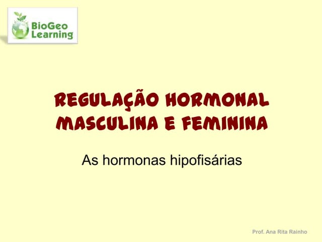 Regulação hormonal masculina e femi...